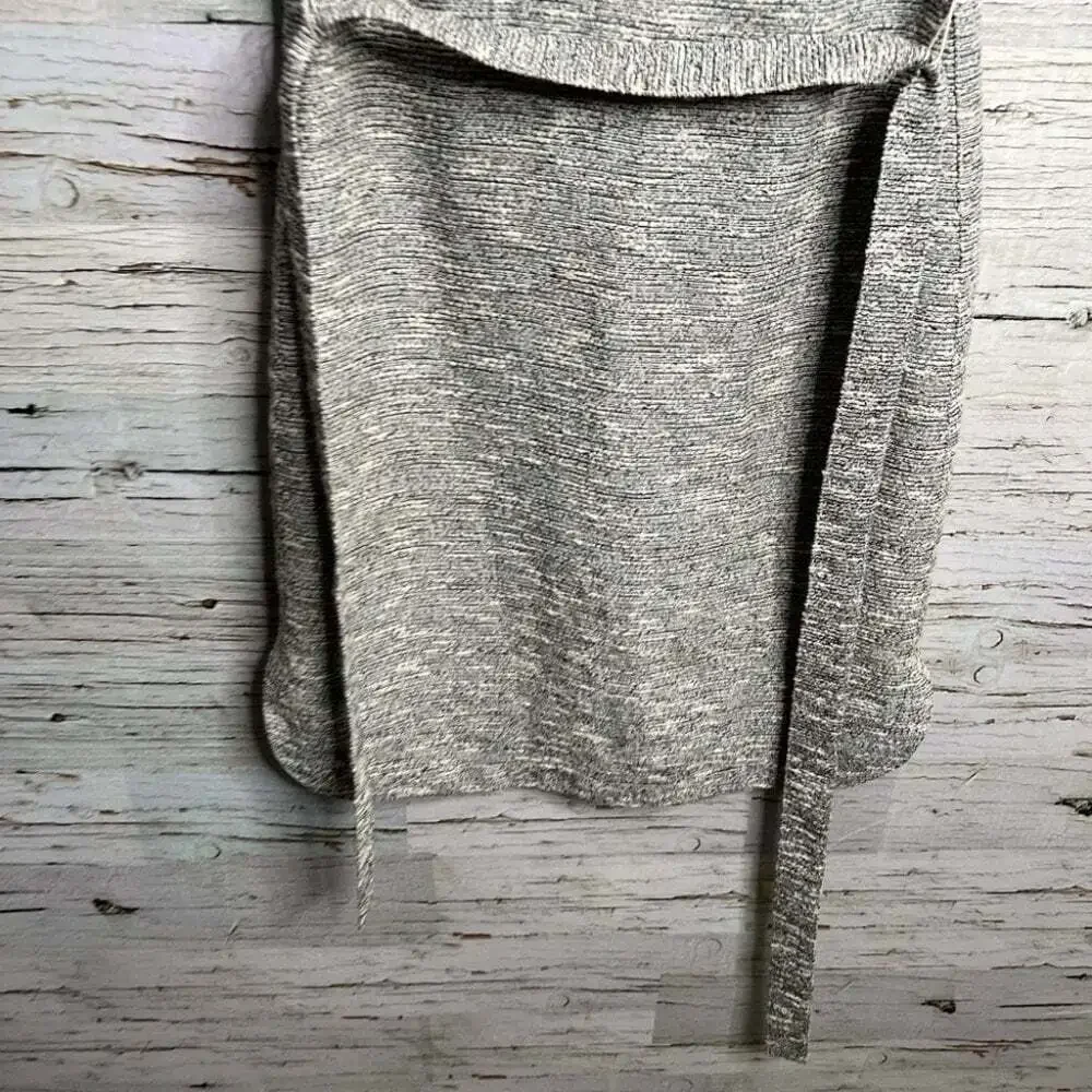 J. CREW Belted Dress Black  White Tweed gray size 0